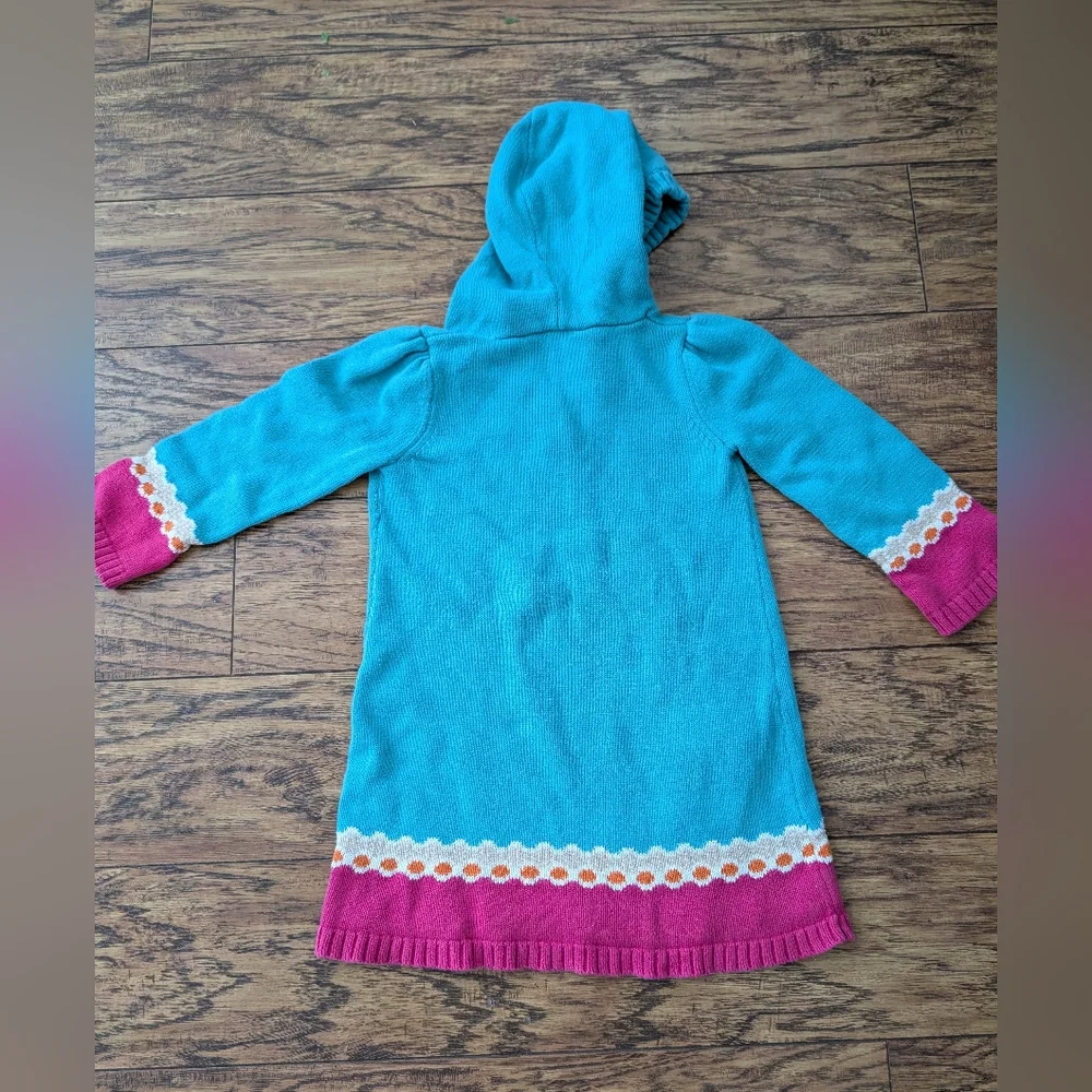 $ 💥3/$24‎ Gymboree Sweet Music Musical Bear Hooded Sweater Dress